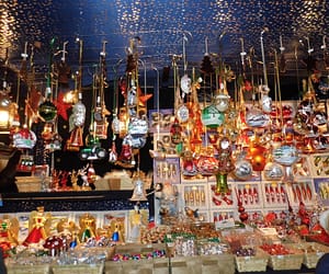 Bright bauble stall.
