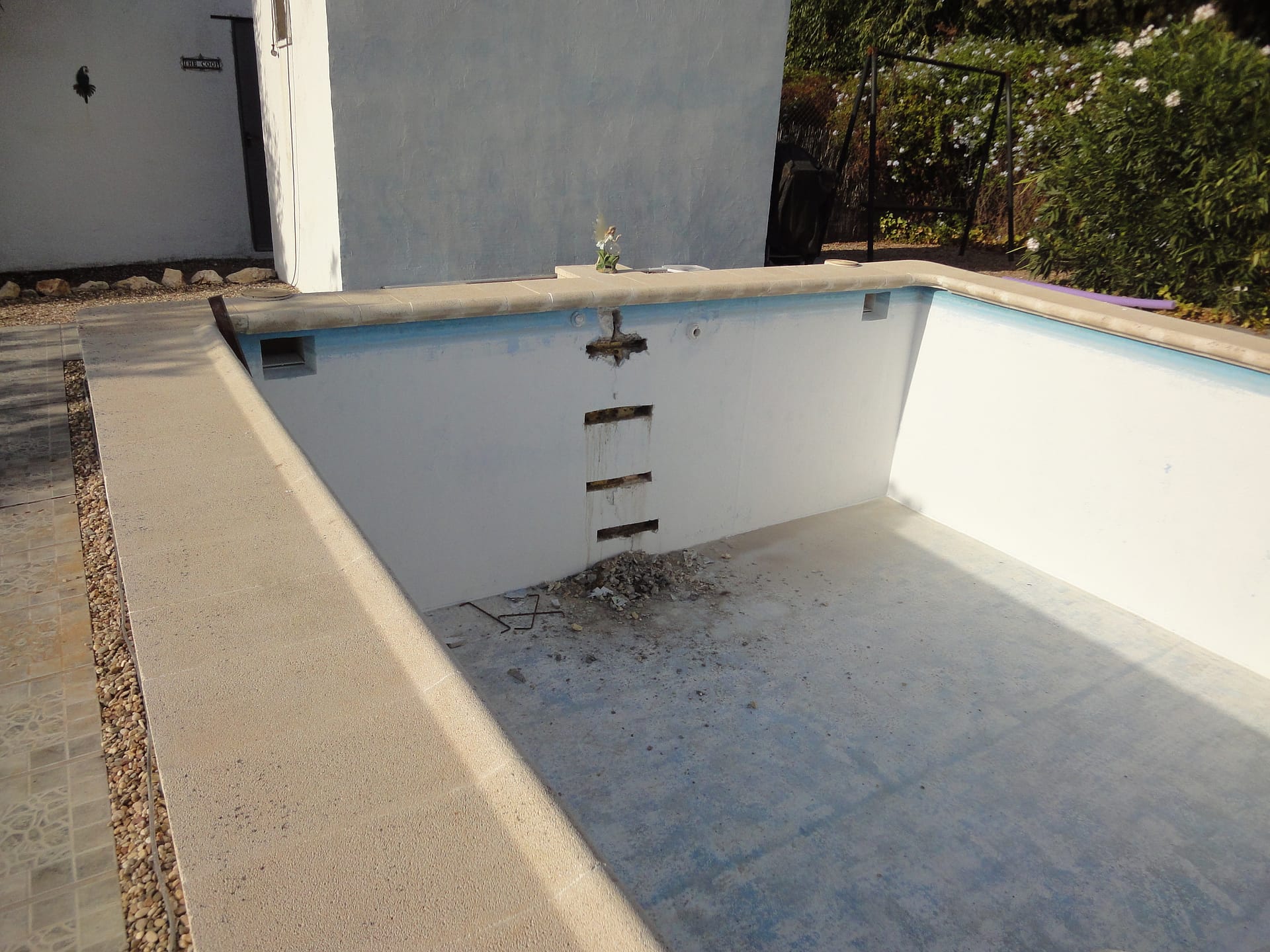 Pool repair.