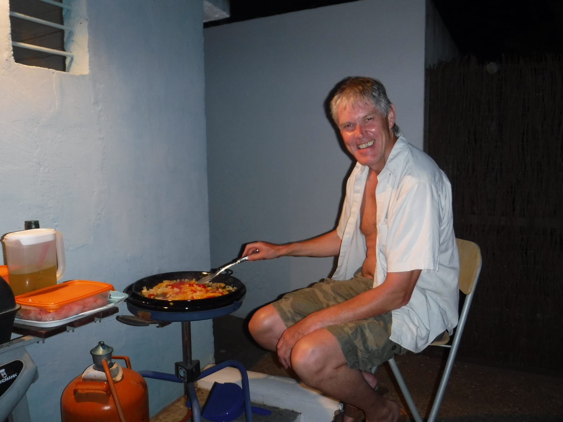 Paella production.