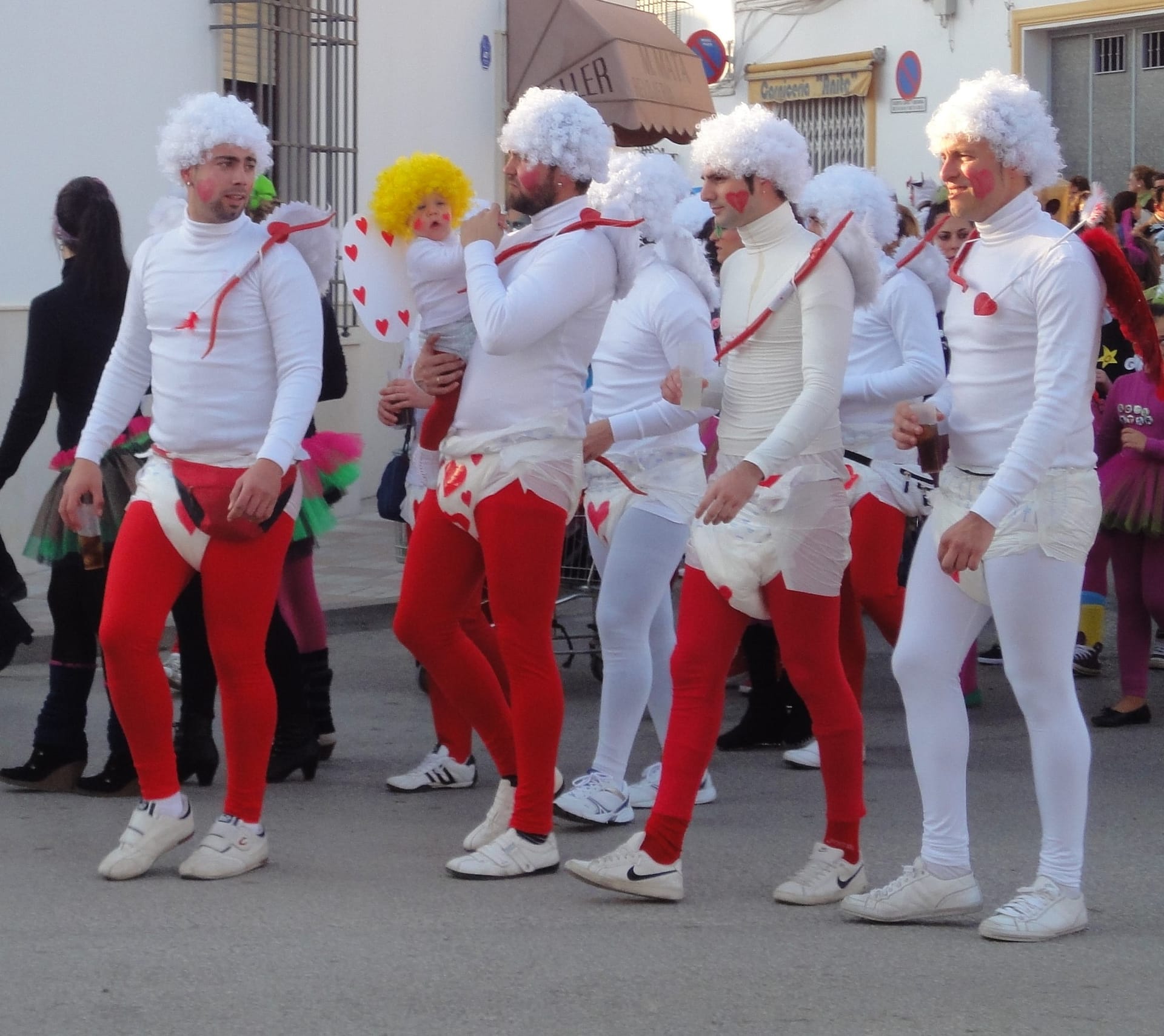 More processions in El Nacarino. Always a party somewhere living in Spain.