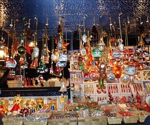 Bright bauble stall.